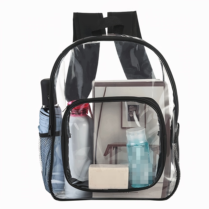 Clear Backpack Heavy Duty Transparent Bookbag for Kids, Boys, Girls,  School, Travel, Stadium Approved