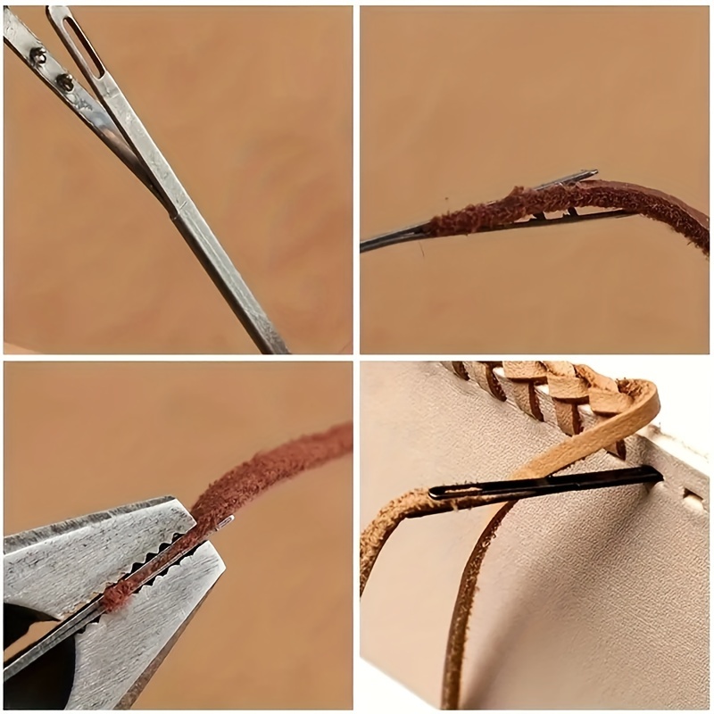 Seiwa-agujas de punto de aguja para coser a mano, Cable de hilo, artesanía  de lino, bricolaje, artesanía de cuero, herramienta de artesanía -   México
