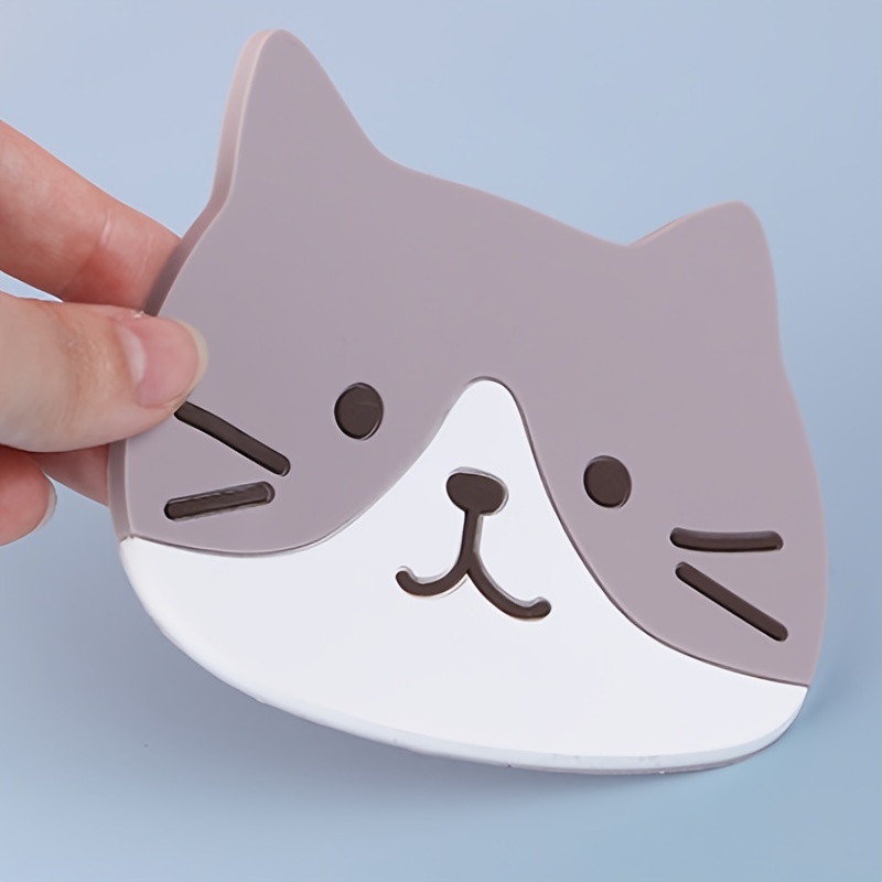 Cute Cat Shape Waterproof Anti-Slip Cup Coaster - Peachymart