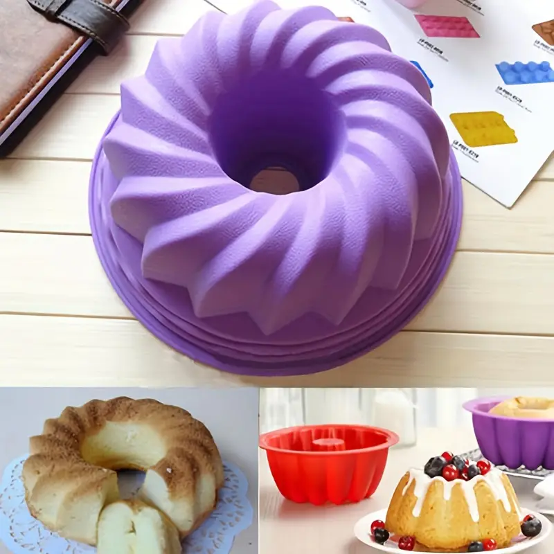 Silicone Bundt Pan,, Kugelhopf Cake Mold, For Fluted Tube Cake Making,  Baking Tools, Kitchen Gadgets, Kitchen Accessories - Temu