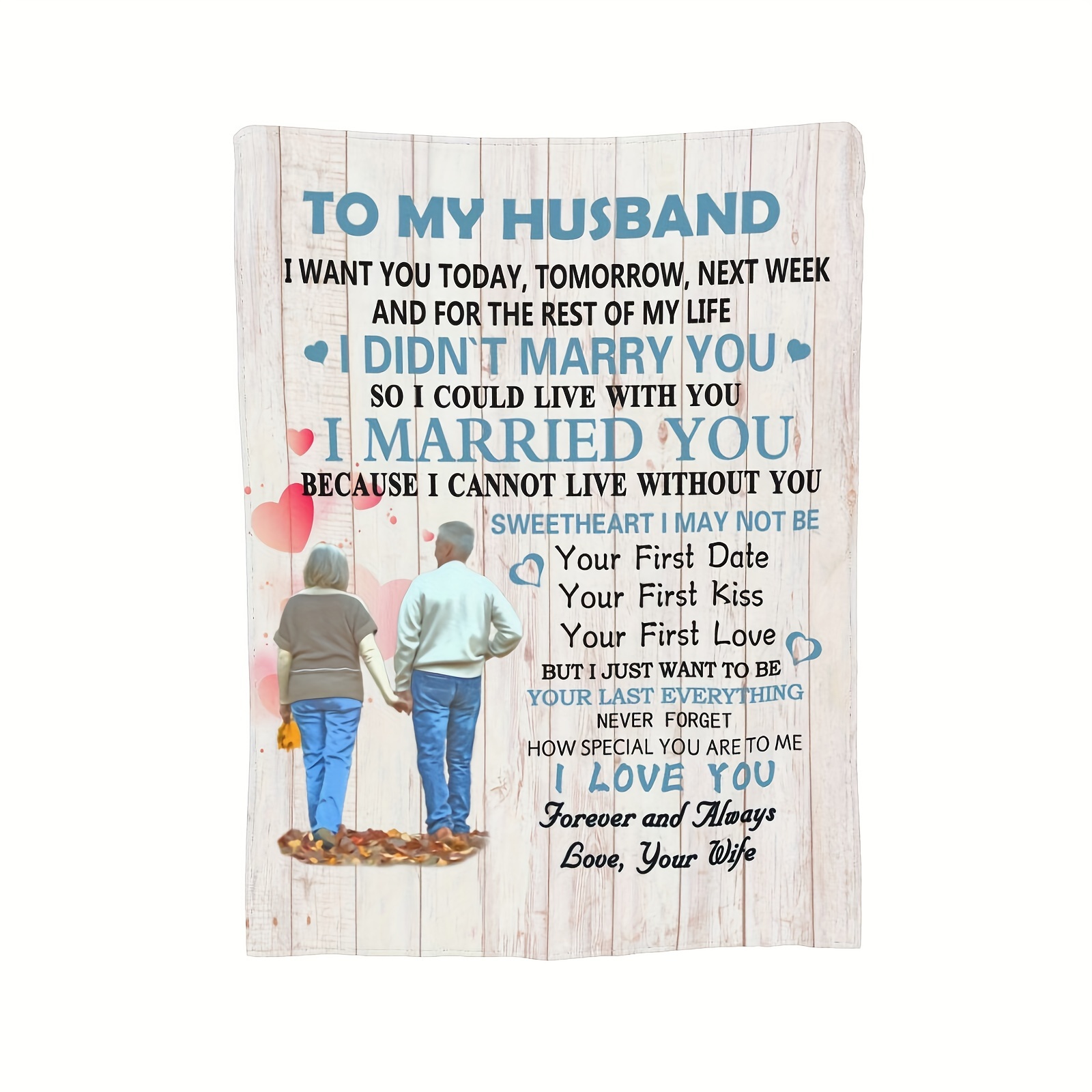TIKTREE To My Wife Gifts, Wife Birthday Gift Ideas, To My Wife Plaque Sign  with Wooden Stand, Birthday Gifts for Wife from Husband, Romantic Gifts for
