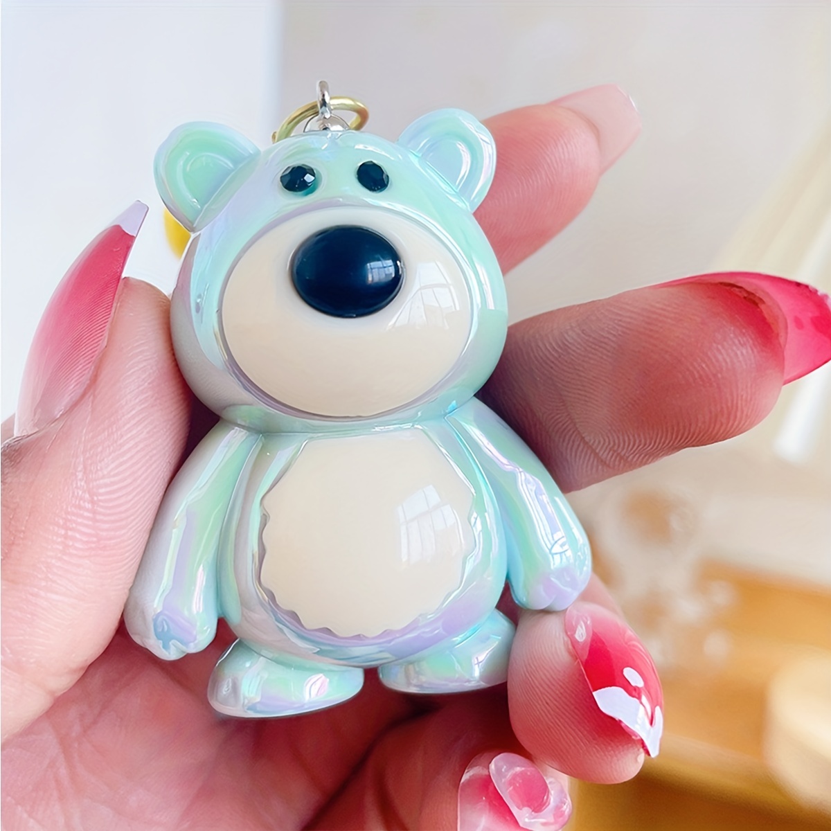 Cartoon Bear Doll Bracelet Keychain Cute Acrylic Animal - Temu