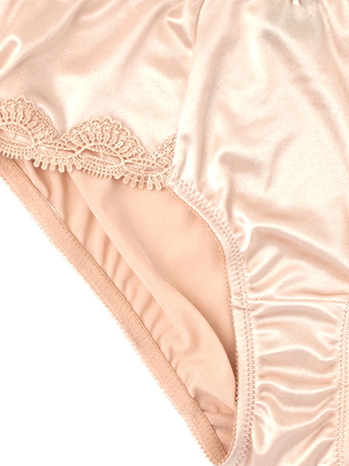 Plus Size Sarin Contrast Lace Everyday Panties Women's Plus - Temu