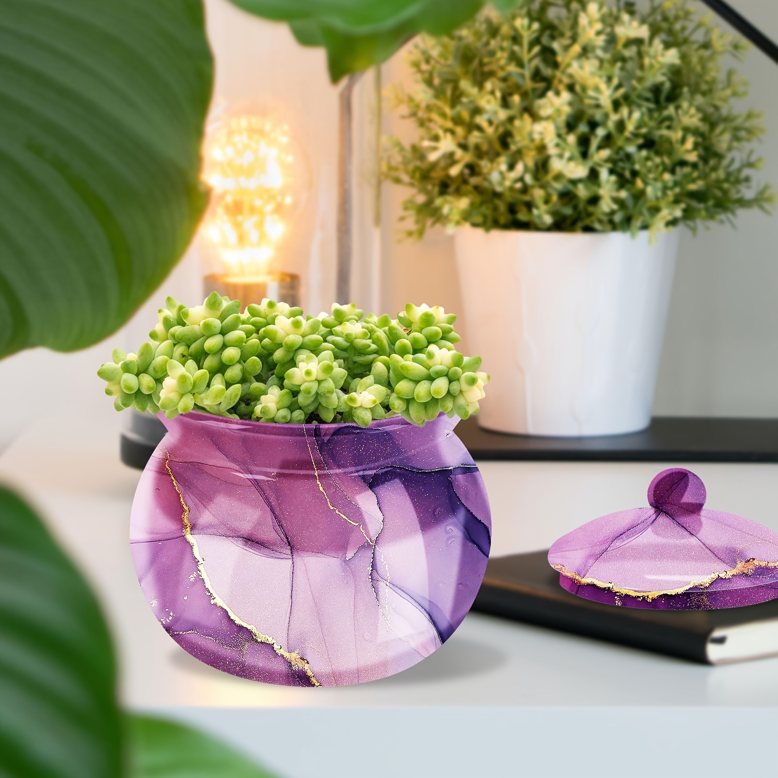 Moule En Silicone Pour Pot à Bougie/Résine Époxy - Forme Carrée - Qualité Alimentaire, Réutilisable - 5