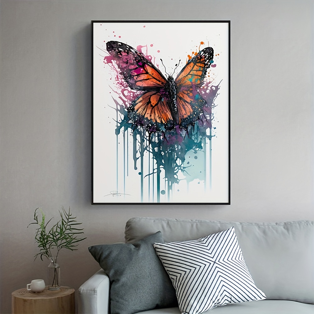 Pintura al óleo, arte moderno, arte de lienzo mariposa mágica, pinturas  sobre lienzo, arte mural, pintura, pintura abstracta, pintura mural, arte  grande -  España