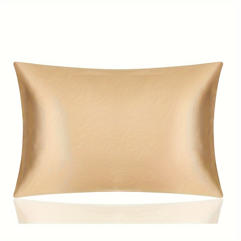 Funda de almohada de seda para cabello y piel, suave y transpirable, suave,  de seda natural a ambos lados, con cremallera, funda de almohada de seda