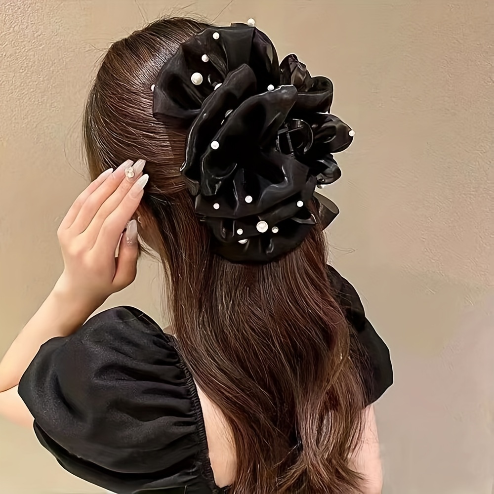 Oversized Organza Bow Hair Clip