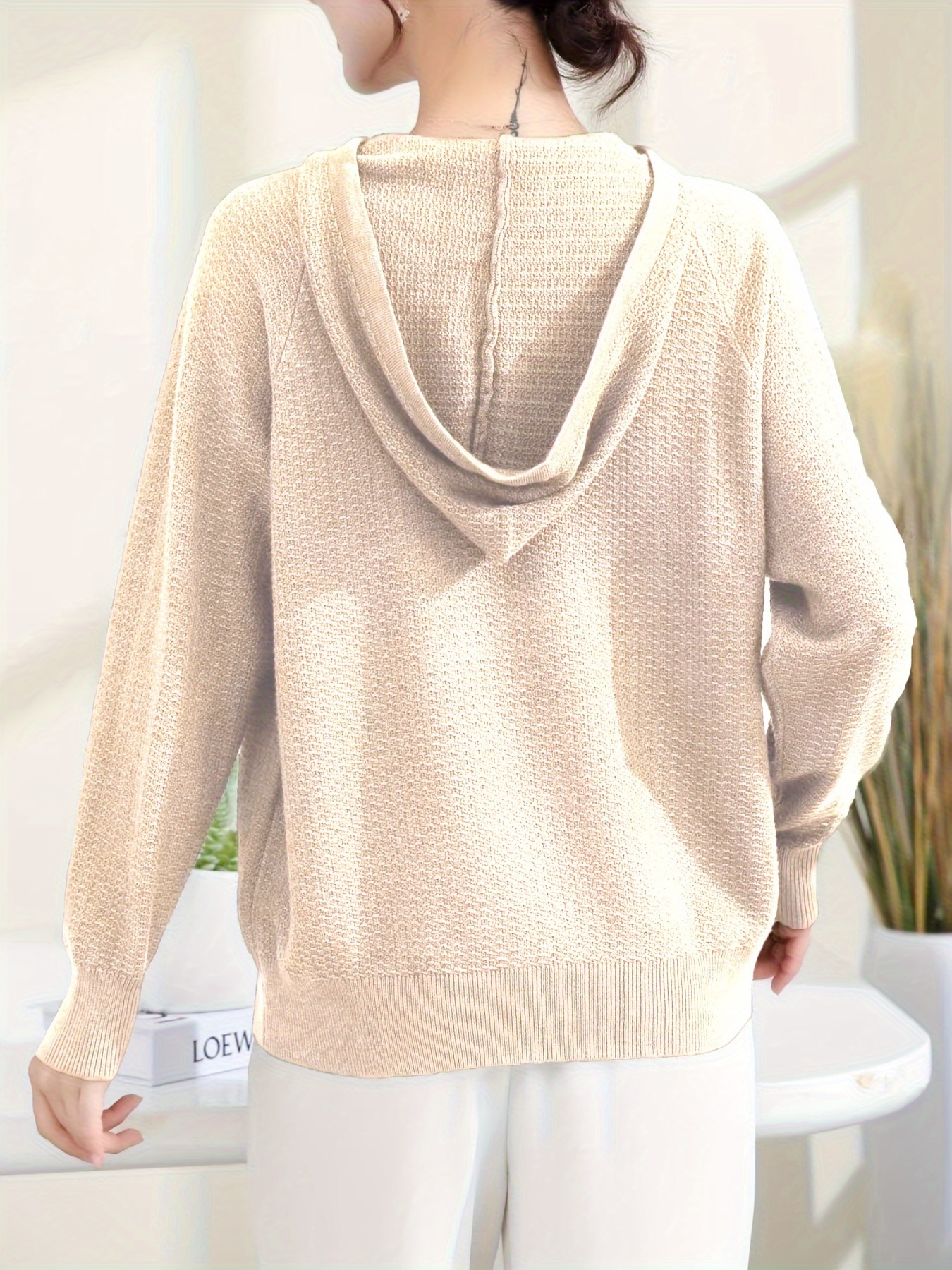 suéter lana mujer capucha nueva abrigo base otoño Temu Spain