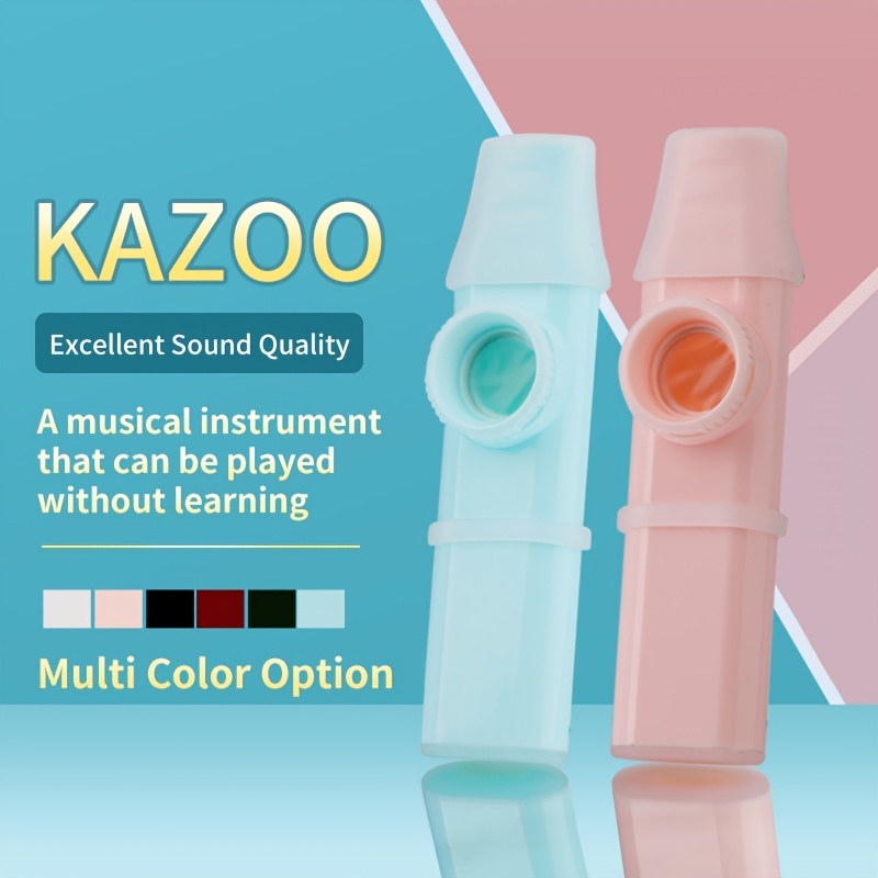  SUNGOOYUE Plastic Mini Portable Kazoo, Deck Flute Kazoos  Ukulele Guitar Partner Easy to Learn Musical Instrument(Red) : Musical  Instruments