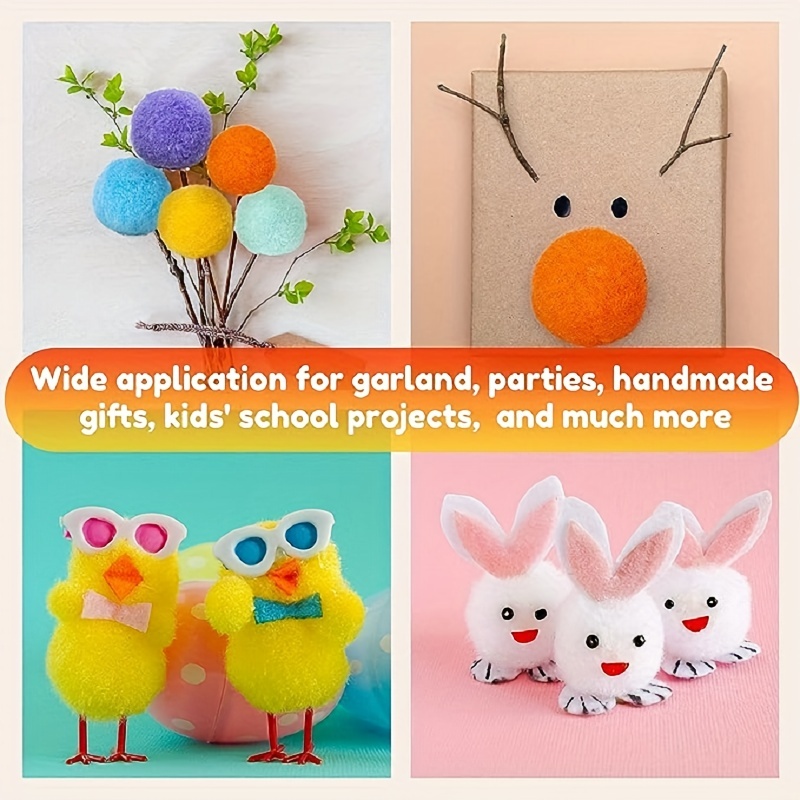 FunzBo FUNZBO Arts and Crafts Supplies for Kids - Kids Crafts for Kids Ages  4-8 with Construction Paper, Pom Poms, Googly Eyes & Pony B
