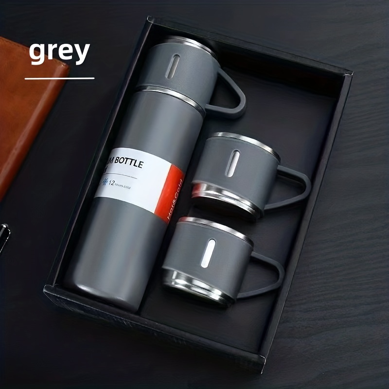 Stainless Steel Thermal Cup With Gift Box Set Double Layer - Temu