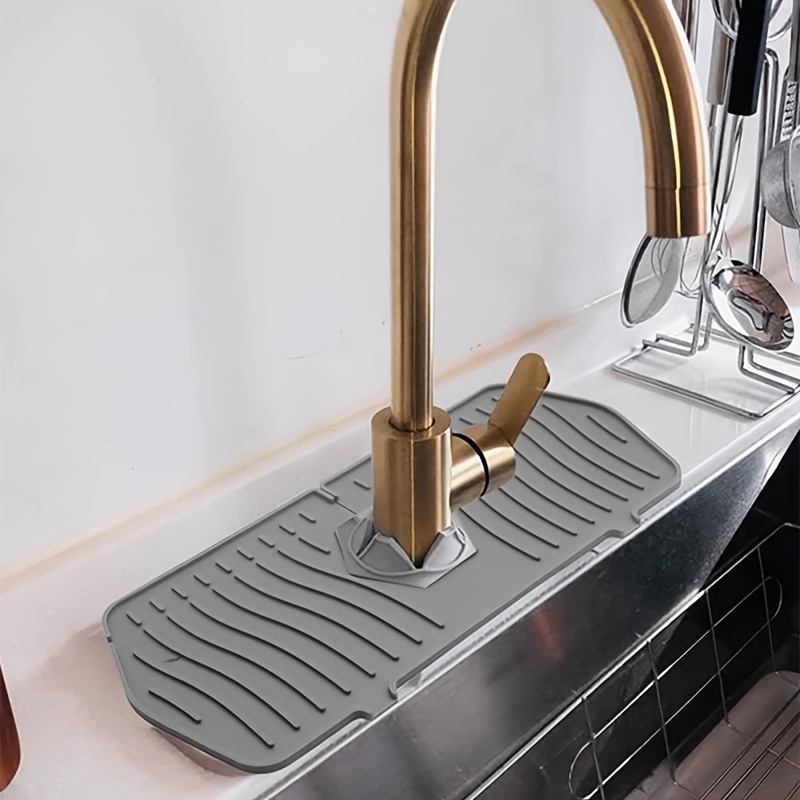 Silicone Splash Sink Faucet Mat Bpa Free Drip Protector - Temu