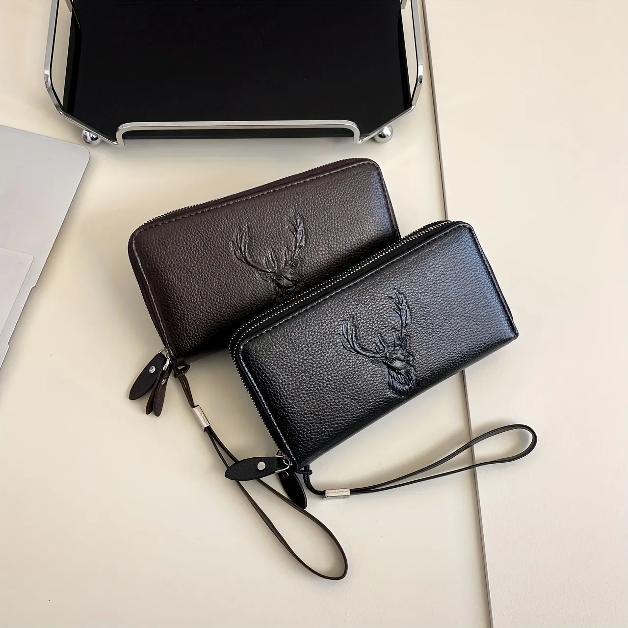 Brand Fashion Men Phone Clutch Bags Male PU Leather Hand Bag Business Men  Long Wallet Famous Leather Men Clutch Wallet