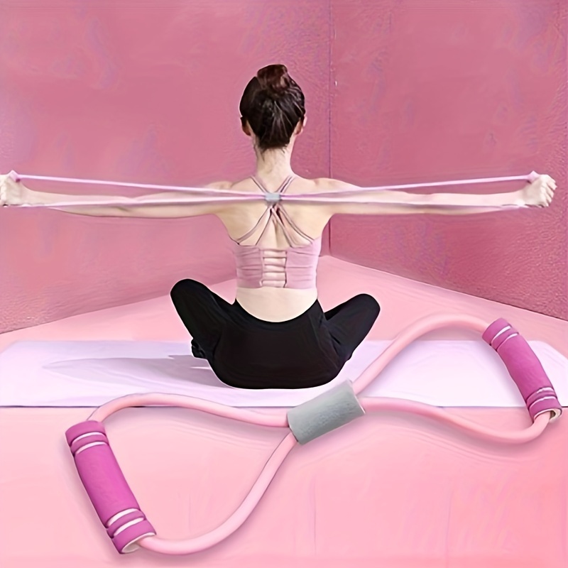 8 character Resistance Yoga Puller Fitness Stretching Rope - Temu