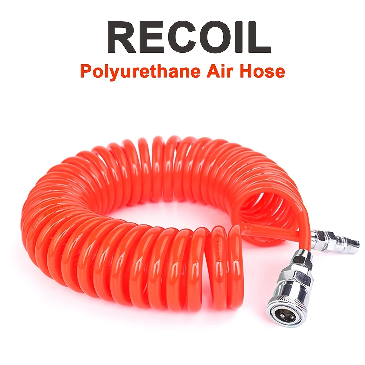 Polyurethane Recoil Air Hose With Bend Restrictors - Temu