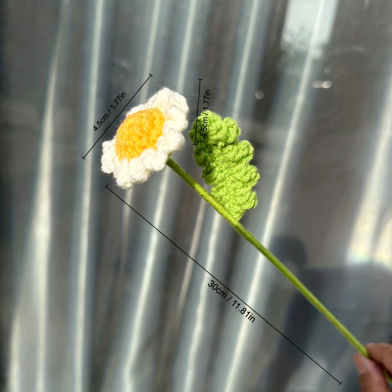 Small Daisy Crocheted Bouquets With Wool Flowers Are Novel And Lovely Knitted Flowers As Holiday Gifts