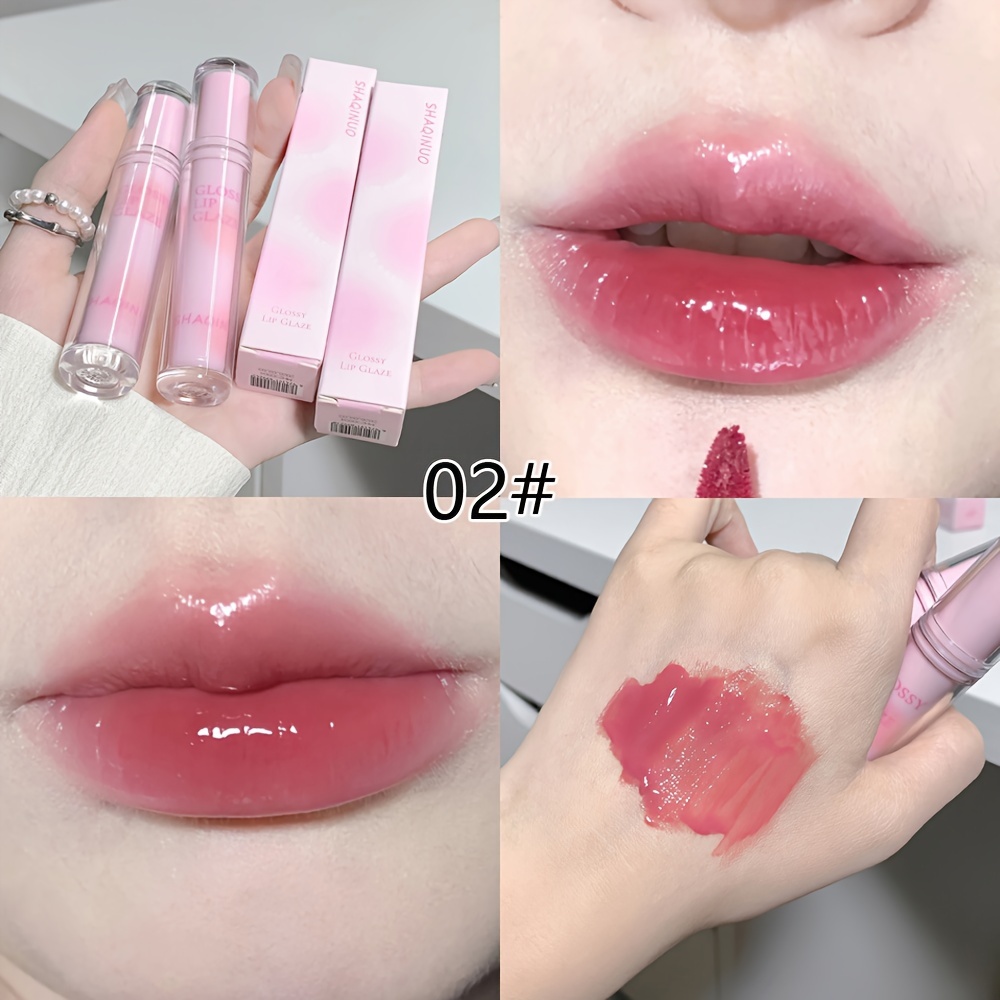 Mirror Lip Glaze Lipstick Lip Gloss Hold Makeup Moisturizing White Velvet  Matte Non-color Loss Non