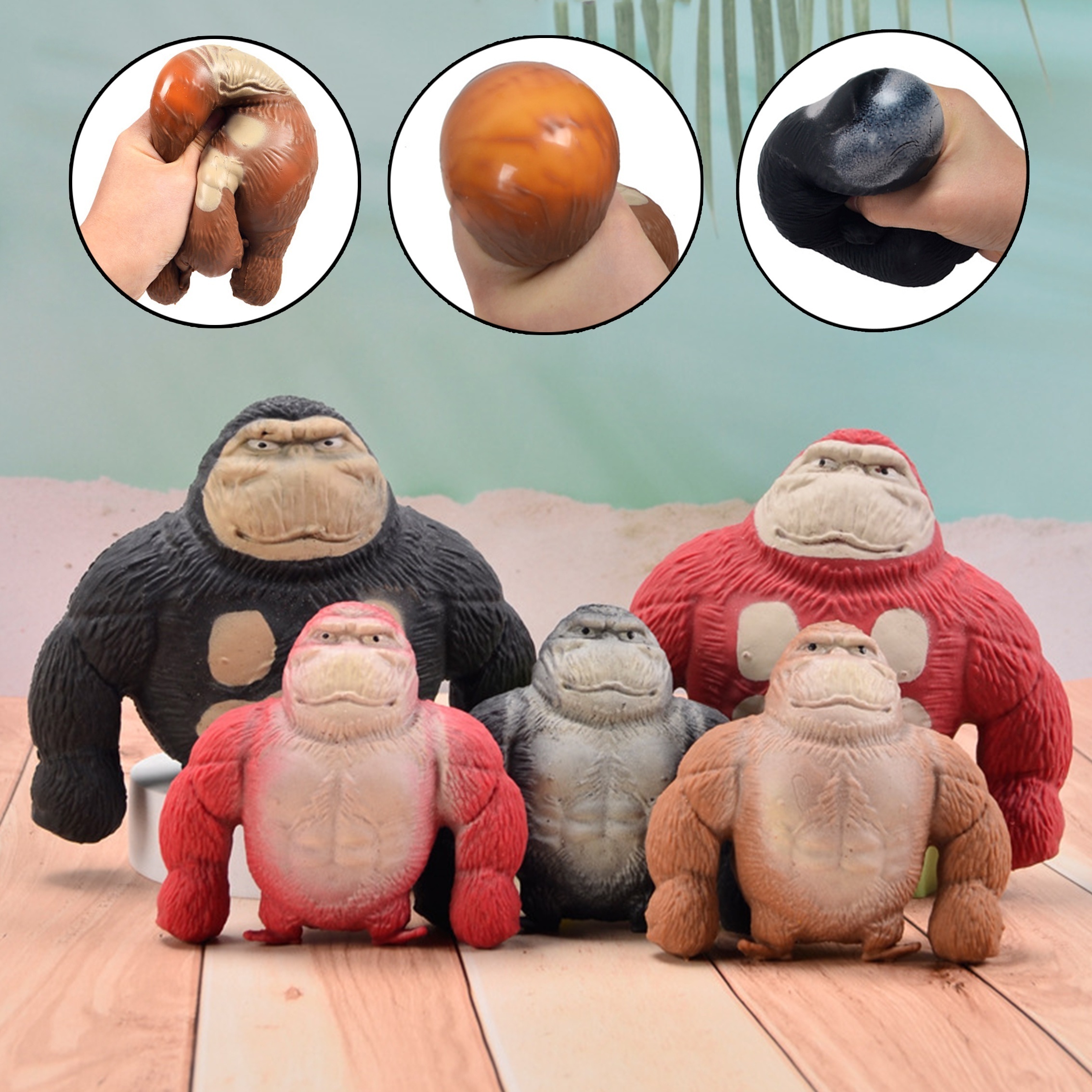 Macaco Brinquedo Esticado  Brinquedos Macacos Engraçados Adultos