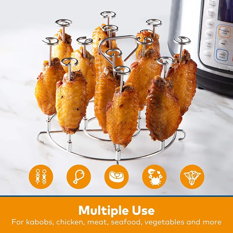 Grill Delicious Kabobs At Home With This Air Fryer Skewer Stand