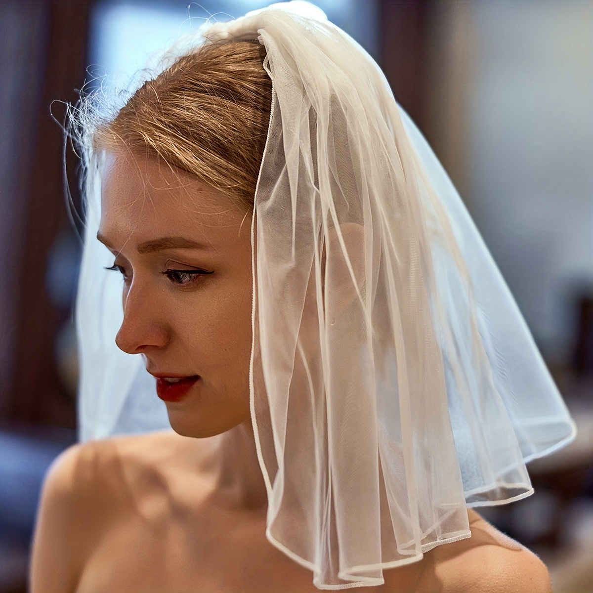 Baroque Wedding Veil With Comb Bride Cathedral Veil Long - Temu