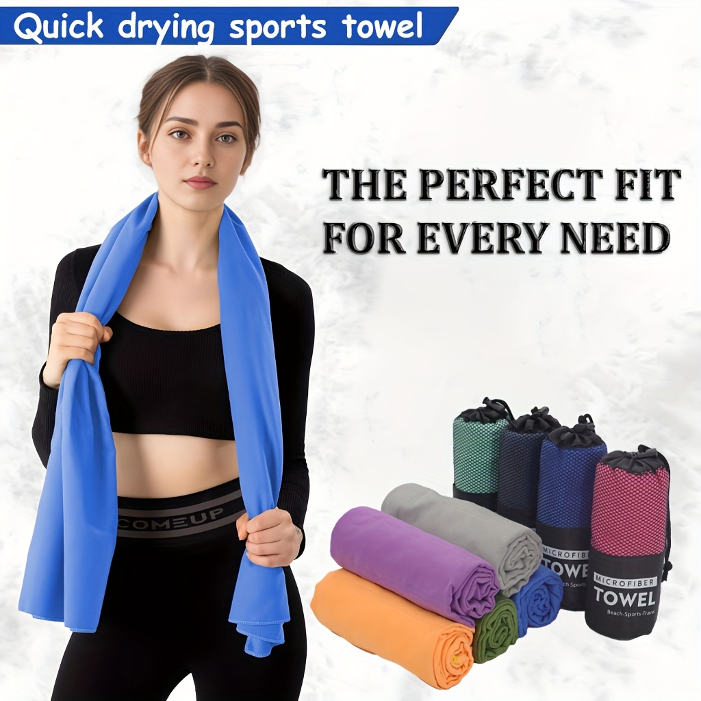 MICRODRY Luxury Fitness Workout Towel, Microfiber Cooling Towels for Face  and Neck, Quick Drying, Ultra Absorbent Gym Towel, Exercise at Home or Gym