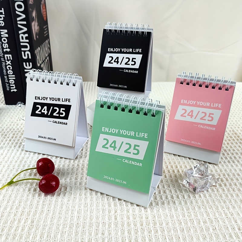 Acheter Nouveau 2024 Simple couleur unie Mini calendrier de bureau