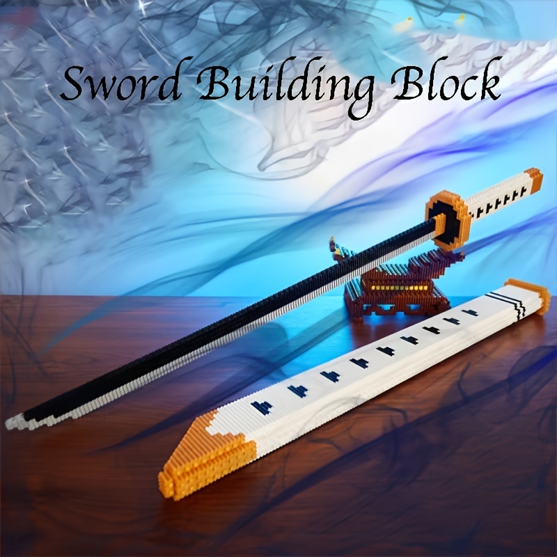 Creative White Broadsword Knife Weapon Bricks Model: An Anime Toy Gift For  Boys - Build & Play! - Temu