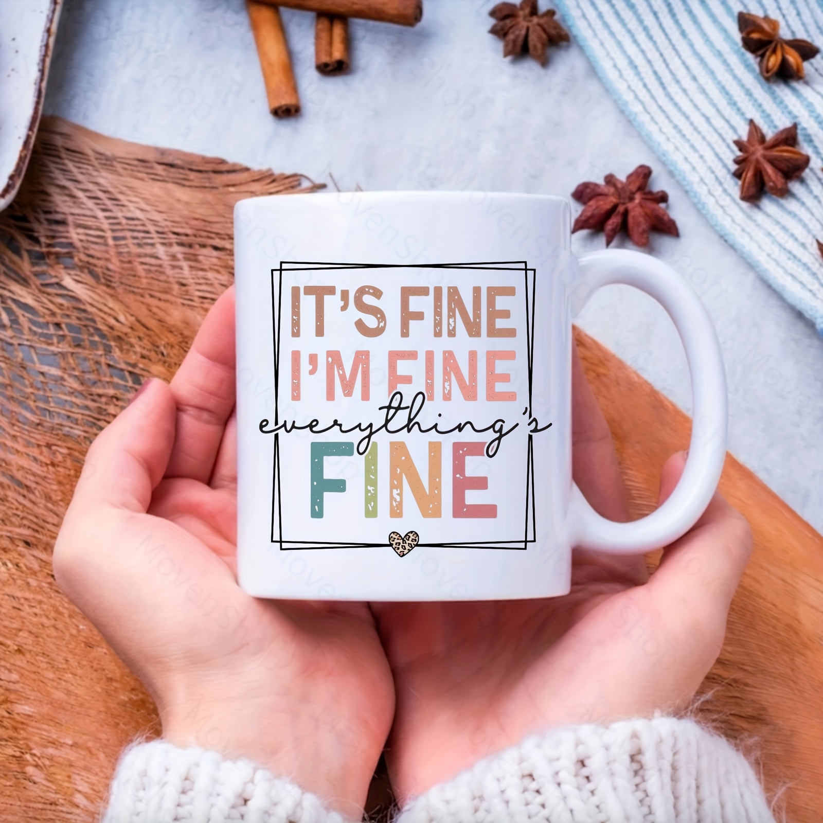 It's Fine Funny Puppy Coffee Mug Coffee Cup Funny Gifts For - Temu