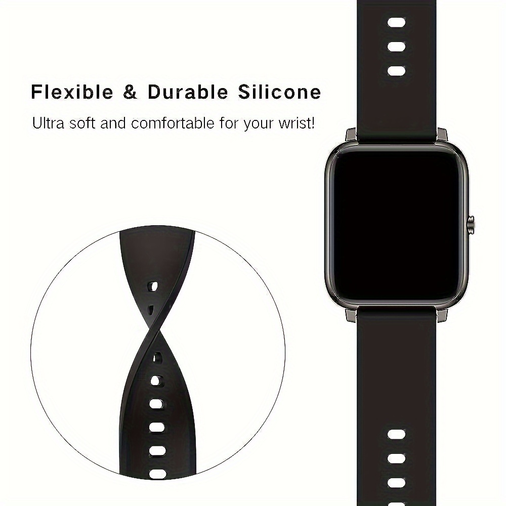 Acheter Bracelet Sport en Silicone, 20mm, pour montre intelligente
