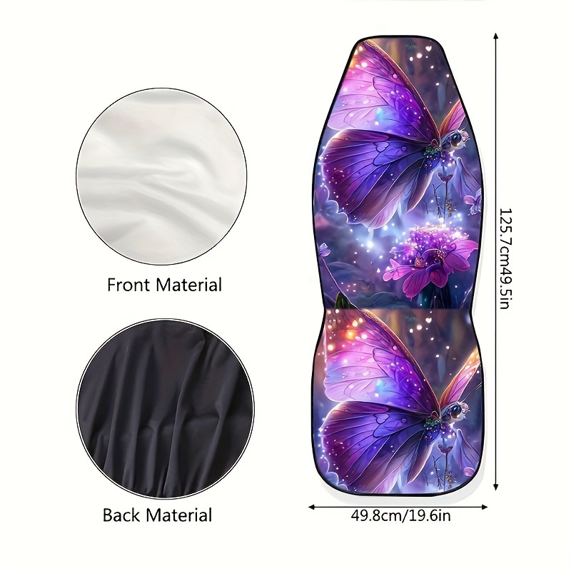 Butterfly Print Car Seat Covers, Universal Fit Car Seat Covers For