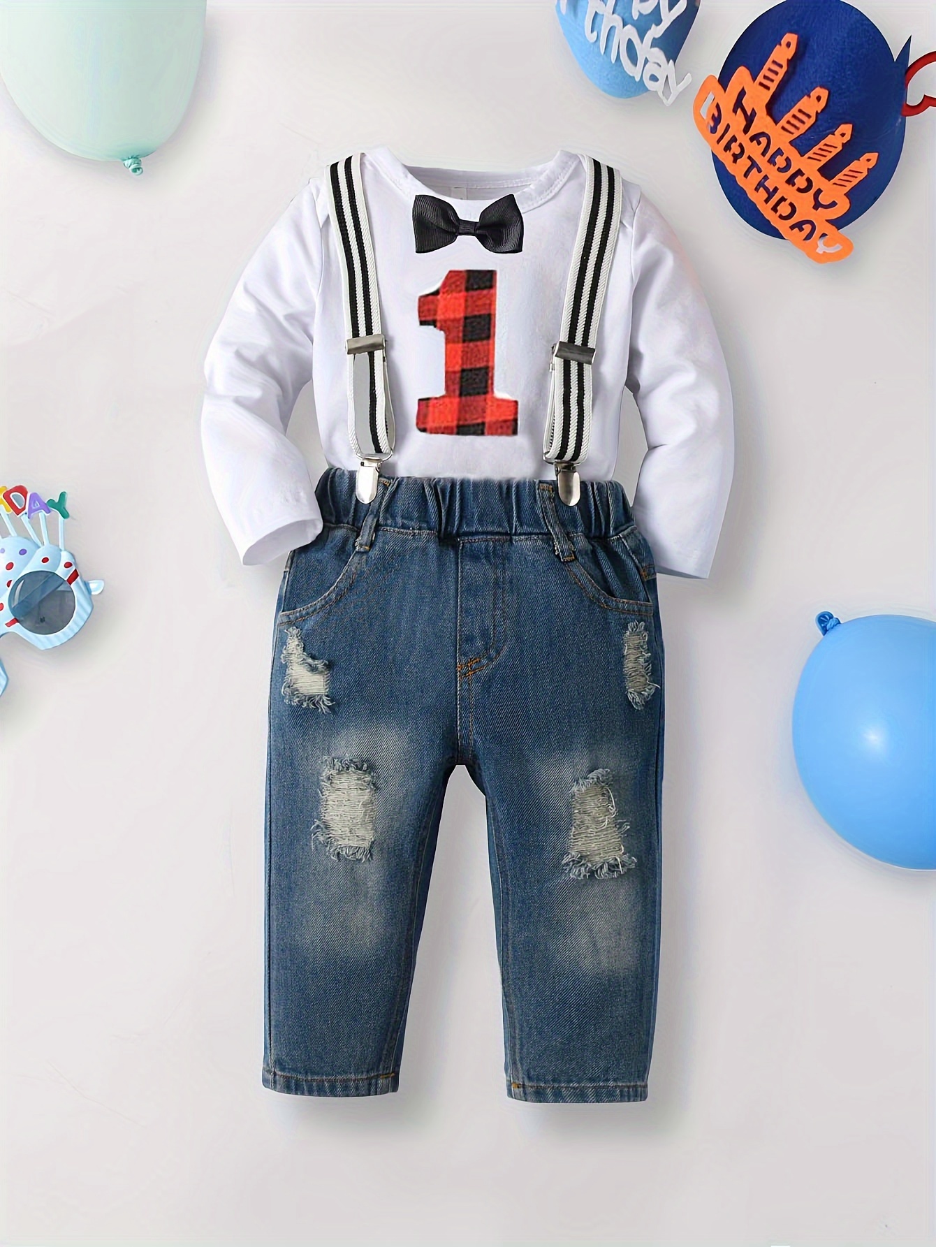 1st Birthday Boy Outfit - Temu