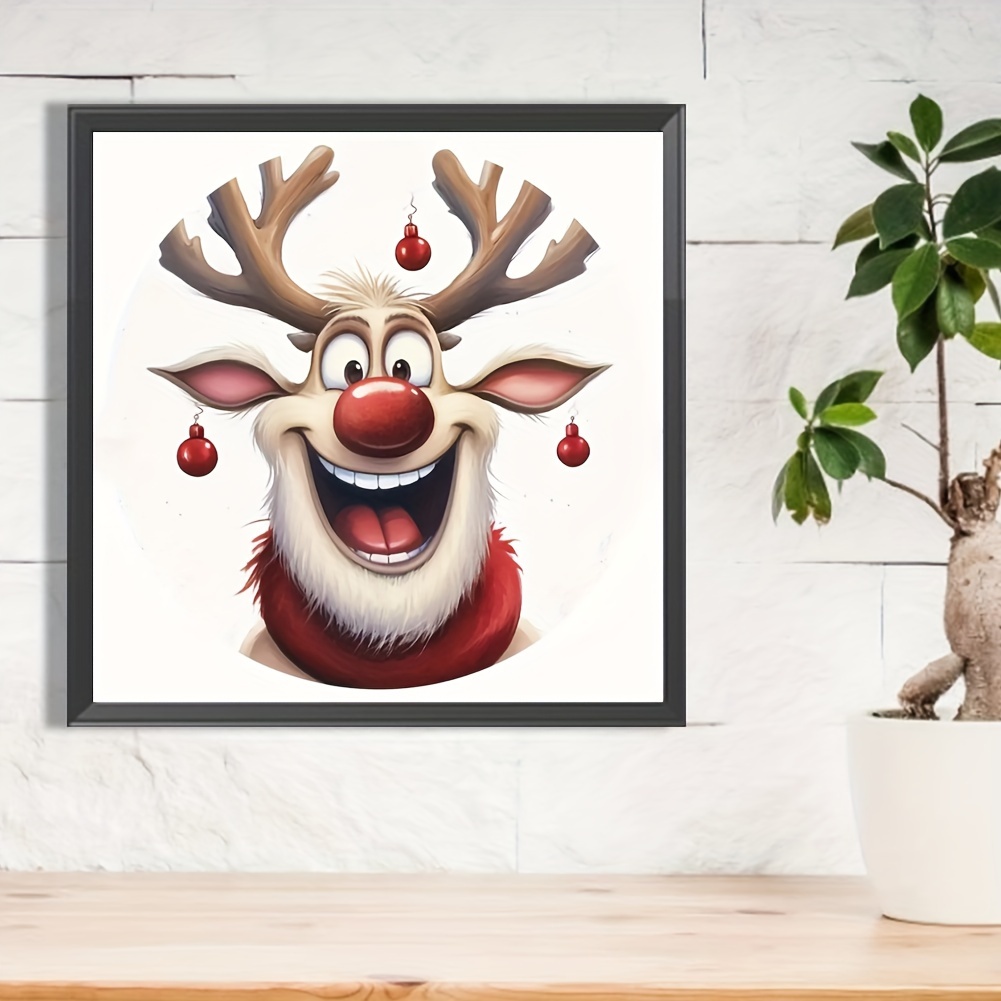 5d Diy Artificial Diamond Painting Cartoon Deer - Temu