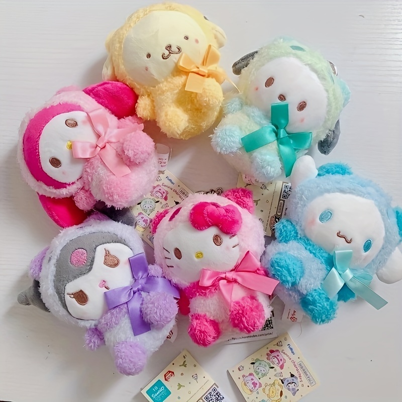 

1pc Cute Plush Toys Cute Kuromi Plush Keychain Accessories Home Decor Stuffed Pp Cotton Doll For Girl