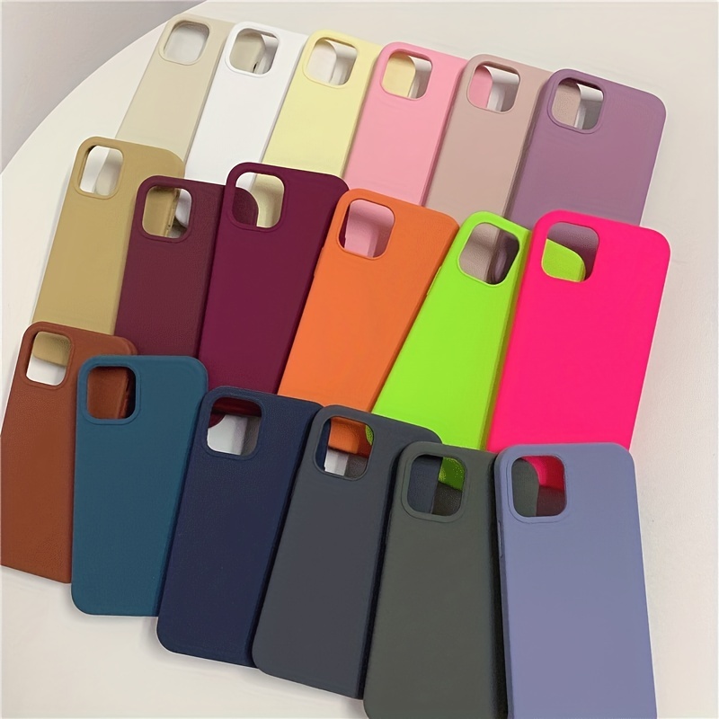 Funda Silicona Colores Variados Adecuada Iphone 11 12mini 13 - Temu Mexico