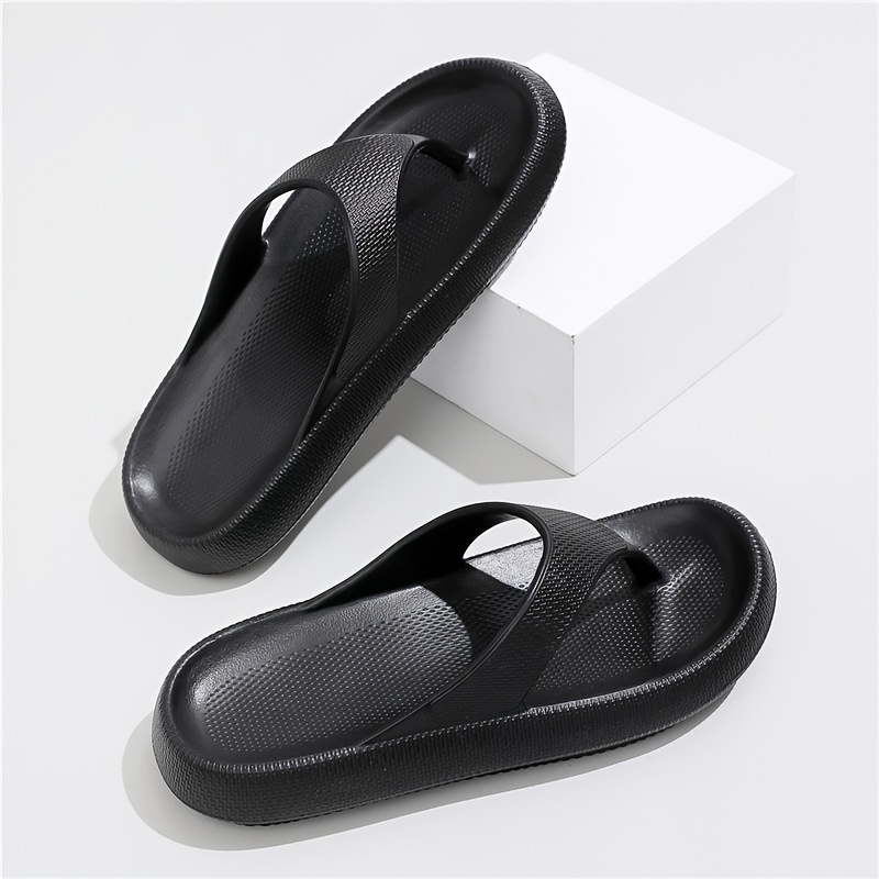 Plain black sale slippers womens