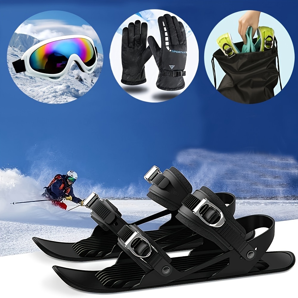Skiing Mini Sled Outdoor Snow Board Ski Boots High Quality Adjustable –  AOOKMIYA