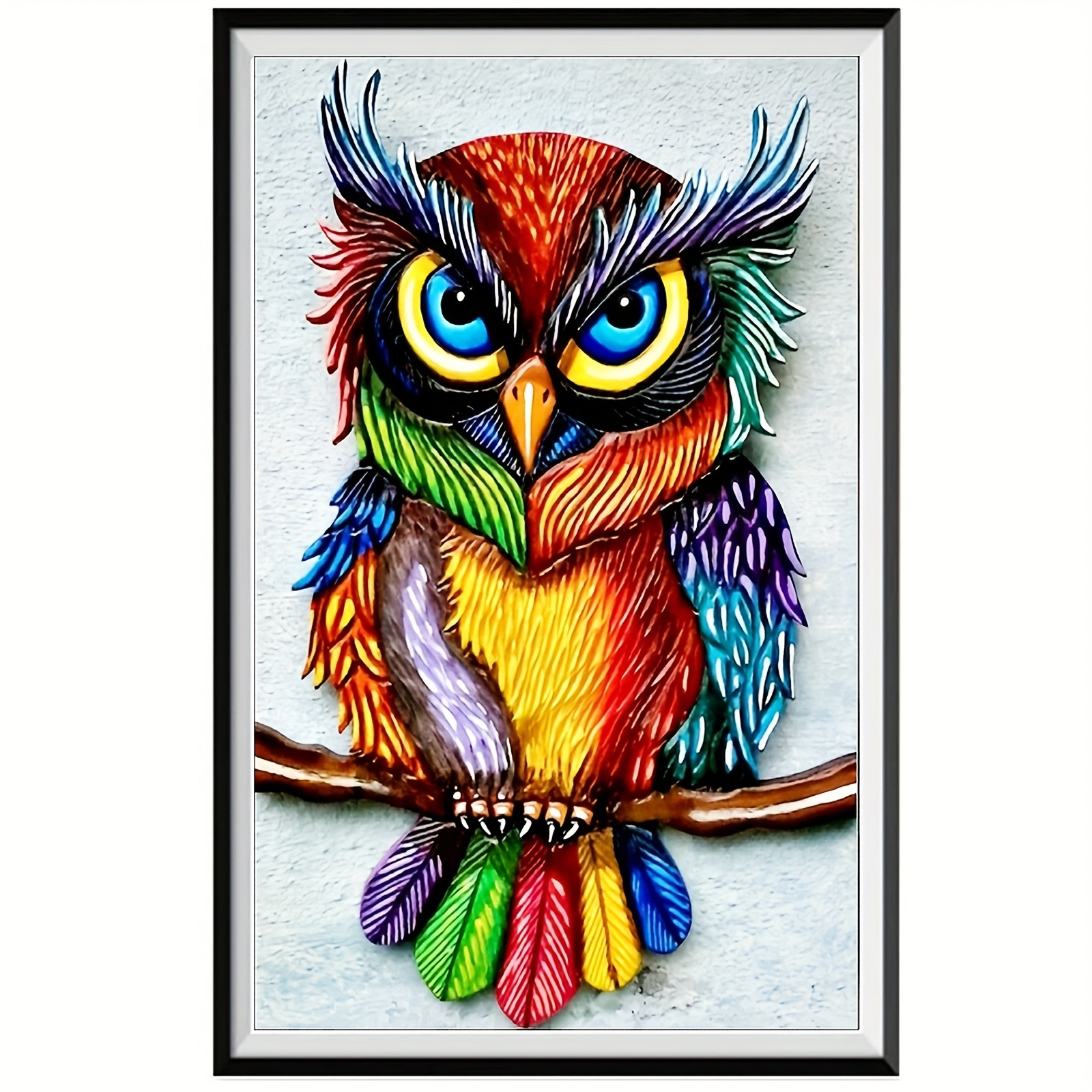 5d Owl Diamond Painting Night Owl Diamond - Temu