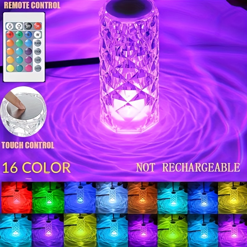 1pc Kristalllicht 3 Farben/16 Farbwechsel Rgb Nachtlicht - Temu Austria