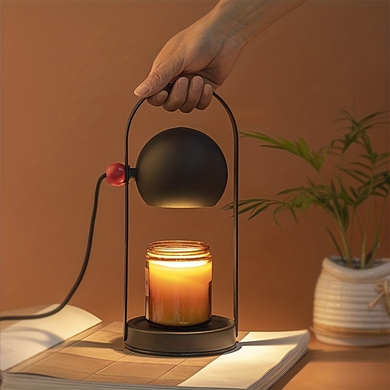 Lampe chauffe-bougie Vintage en métal, lumière variable, chauffe-cire,  bougeoirs aromatiques pour la décoration de