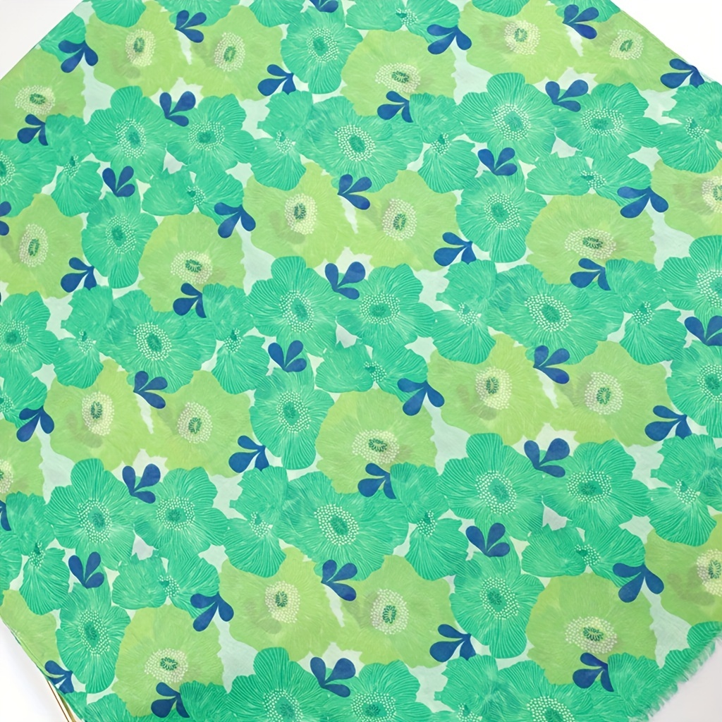 Boho Flower Print Scarf Warm Shawl Women Sunscreen Headwrap