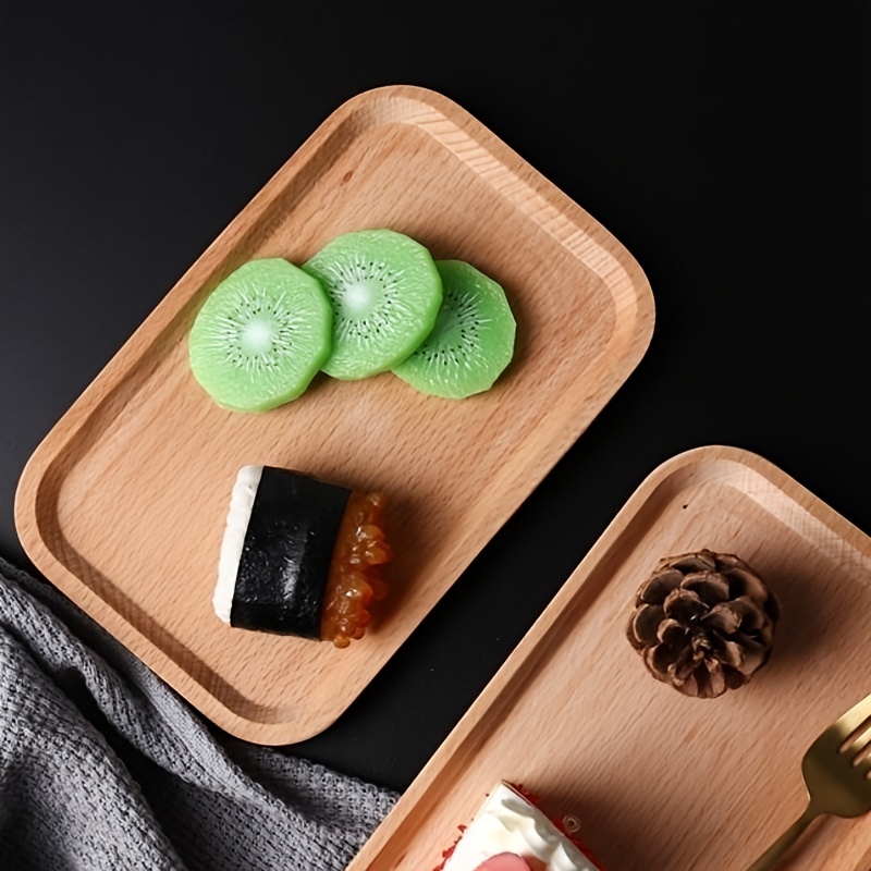 1pc Bandeja Madera Servir Placa Sushi Japonesa Madera Acacia - Temu