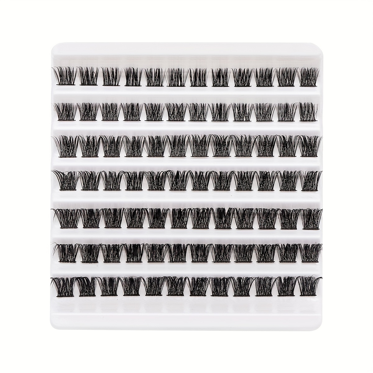 

Wispy Lash Extensions - 84 Clusters Of Soft And Lightweight C Curling Individual Extensions - Reusable Wide Stem+mix Style Cluster Lashes For Home Use