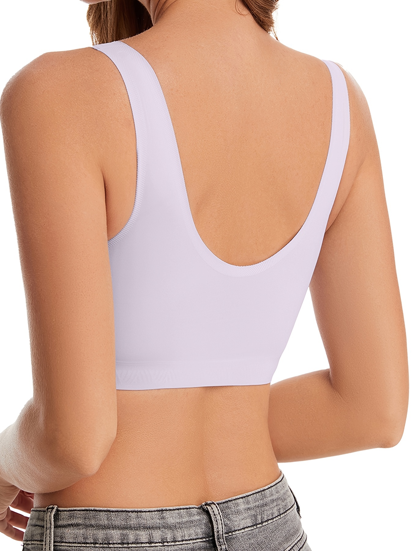 Invisibles Womens Sports Bra Comfortable Push Up for Large Bust Ice Silk No  Show Sports Bras Gym for Women Supportive : : Clothing, Shoes &  Accessories