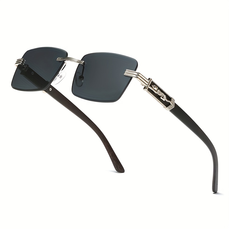 Vintage Sunglasses Edgeless Cut Edge Sunglasses