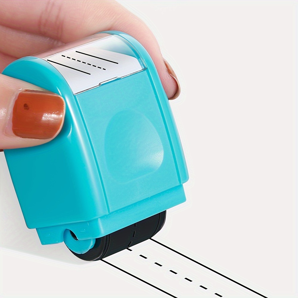 

Blue Handwriting Line Practice Roller Stamp For Teachers And Parents - Durable Abs Material