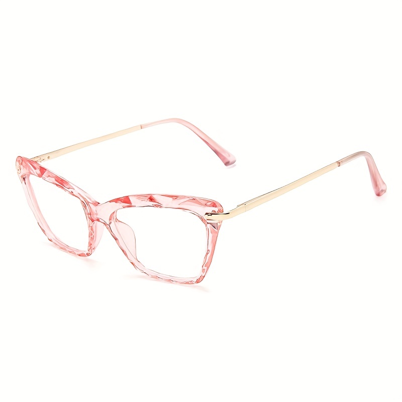 Vintage Cat Eye Thin Metal Temple Anti Bule Eyewear
