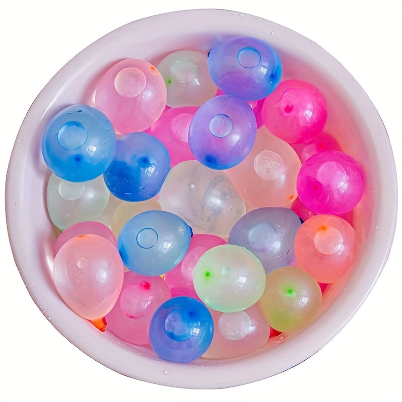PVCS Jouets amusants boule d'eau réutilisable pour enfants pour adultes,  ensemble de boules réutilisables de remplissage d'eau été Splash Party  facile rapide et amusant 