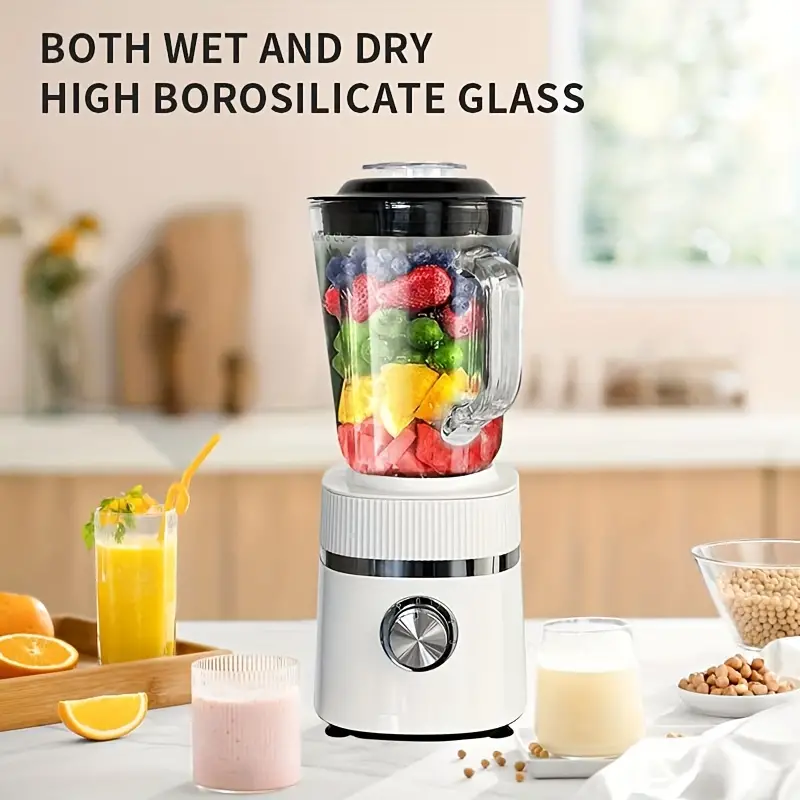 Tecthalway Professional Blender, 1000W Countertop Blenders For Kitchen,6  Stainless Steel Blades, Ideal For Puree, Ice Crush, Shakes & Frozen Drinks