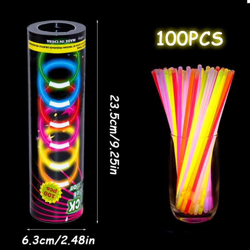 Ultra Bright Glow Sticks Bracelets And Necklaces Glow In The - Temu