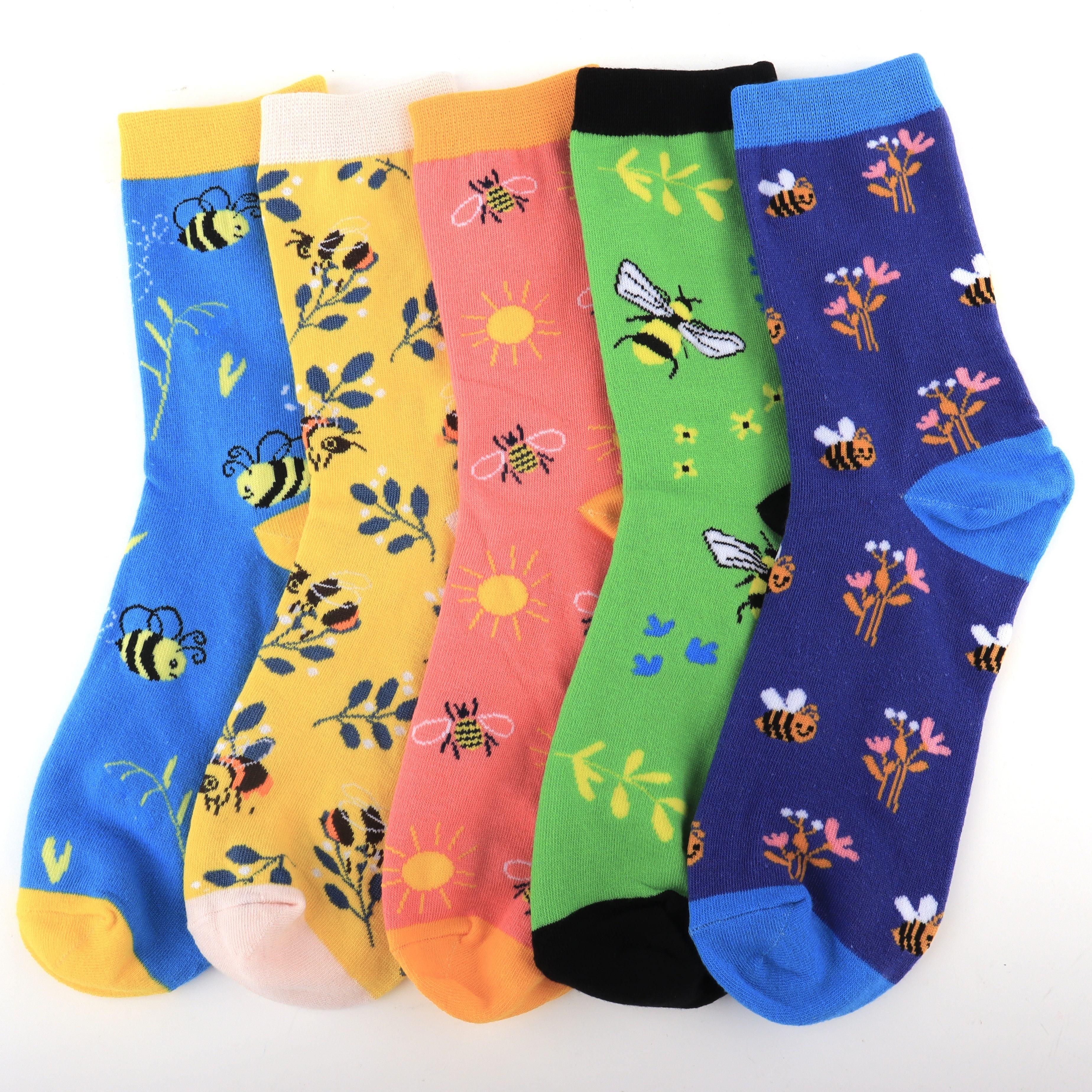 Women's Cute Bee Socks Bee Gifts For Women Mom Funny - Temu
